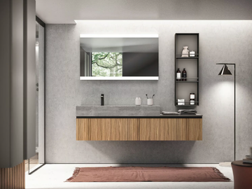 ELITE 08 - Wall-mounted vanity unit with drawers by Gruppo Geromin - view 3